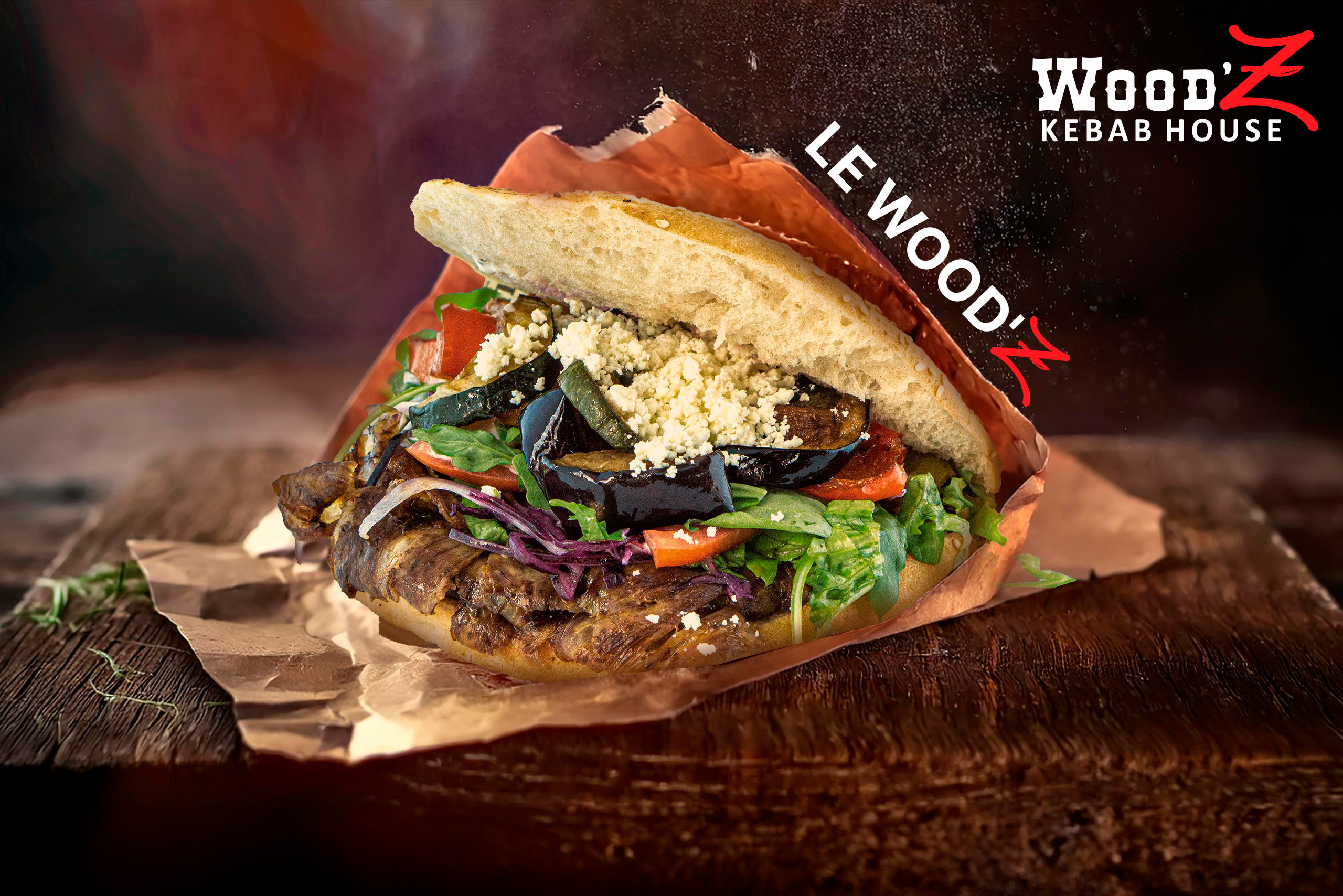 Sandiwch Woodz doner Kebab